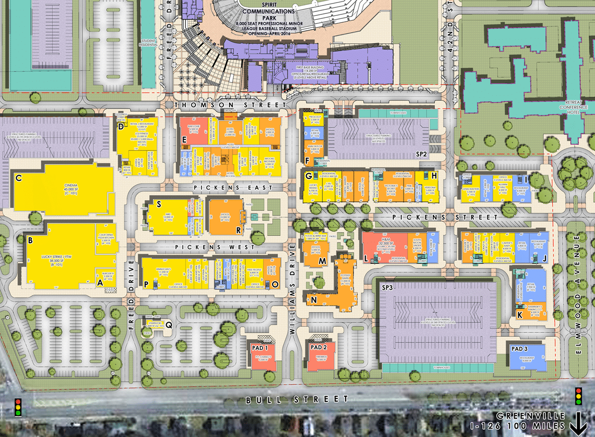 BullStreet District South Carolina master plan