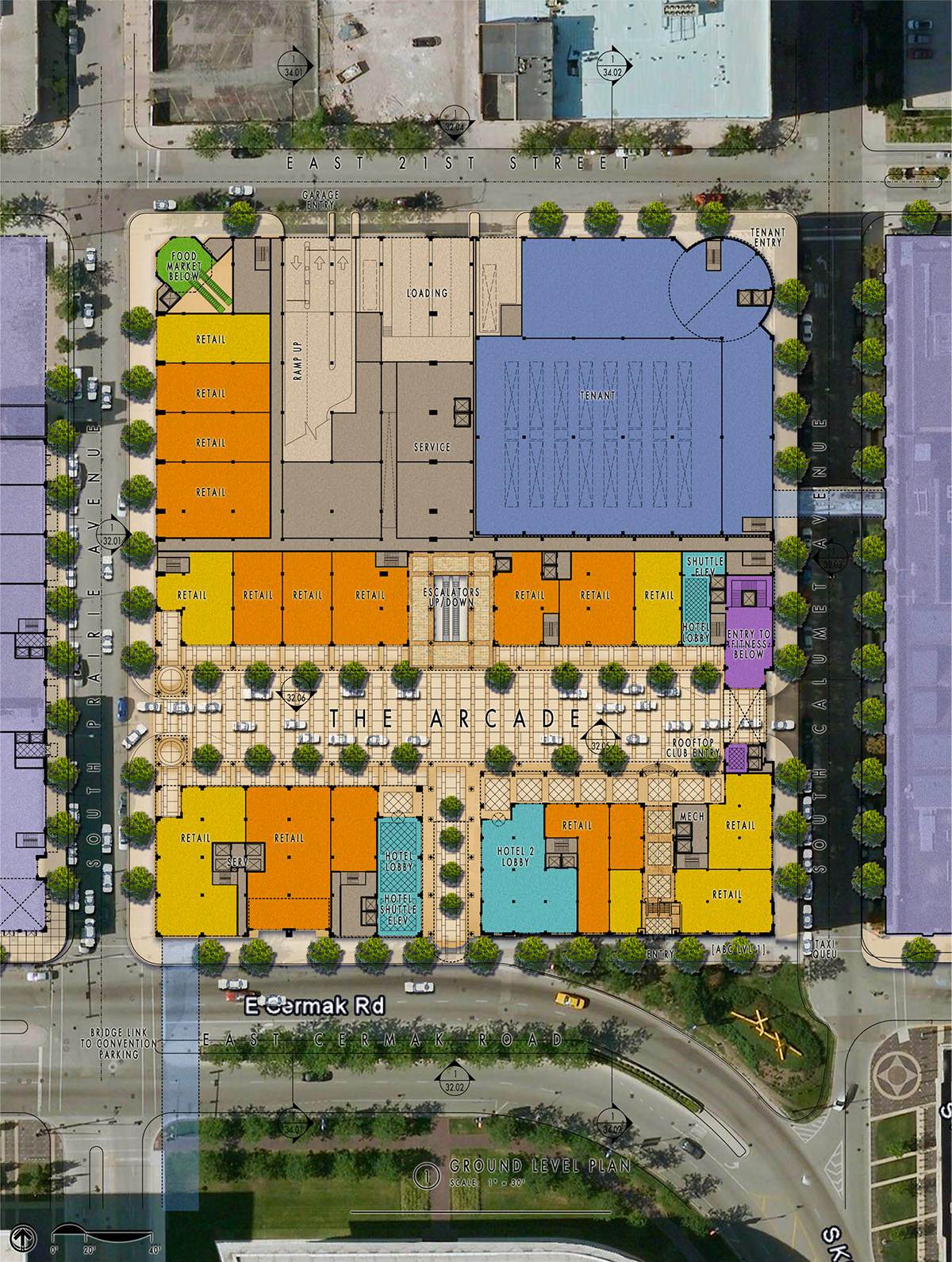 Prairie Block Chicago IL Design Architects Master Plan