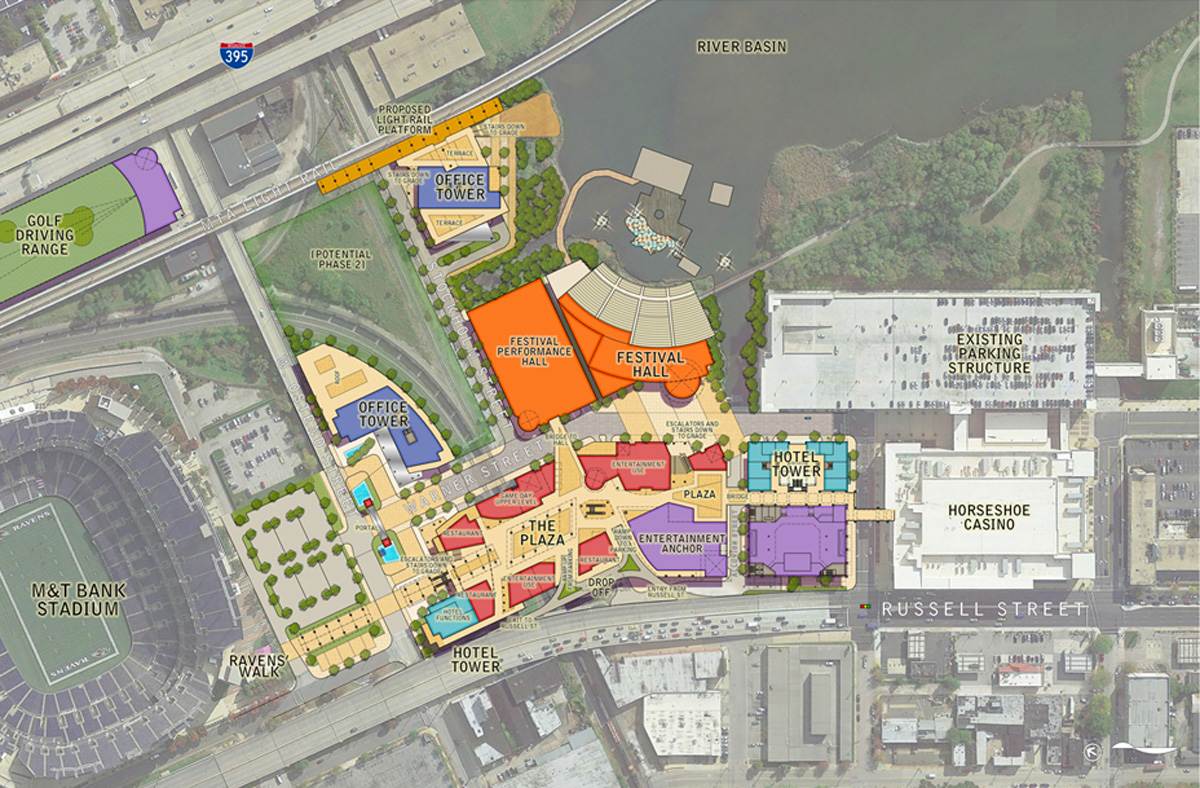 Stadium Walk Baltimore Maryland Design Architects Master Plan