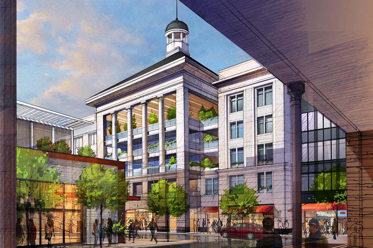 Station Yards town center buildings rendering