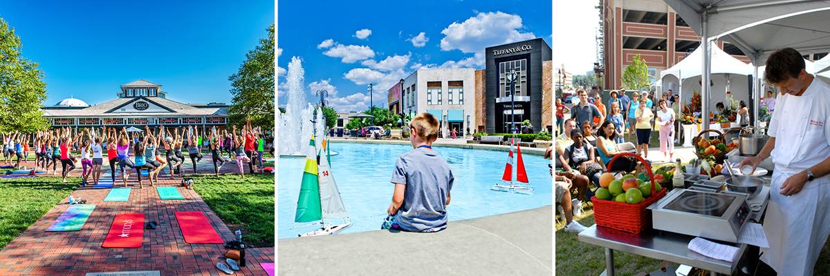 public space at Easton Town Center