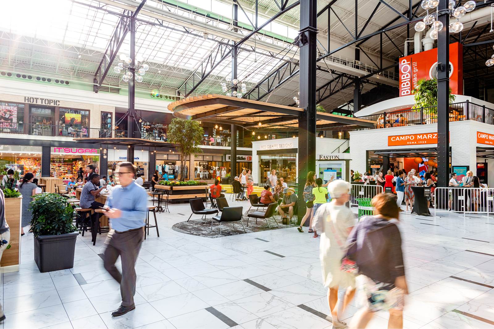 Easton Station building interior