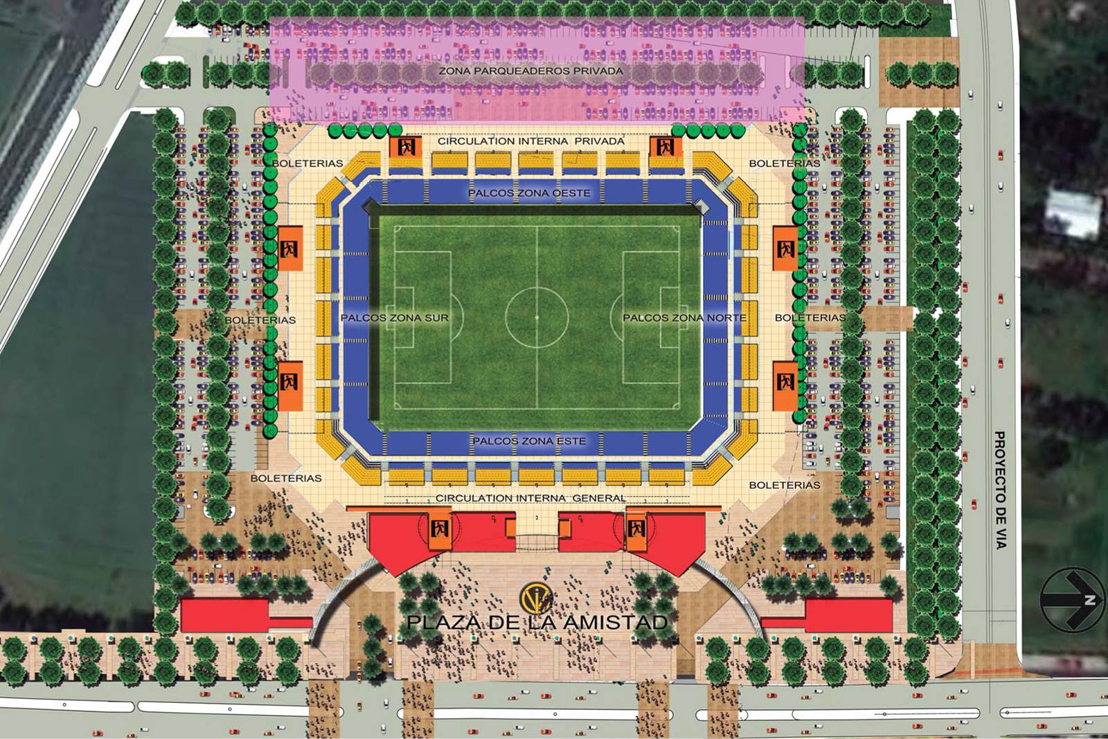 Estadio Banco Guayaquil plan
