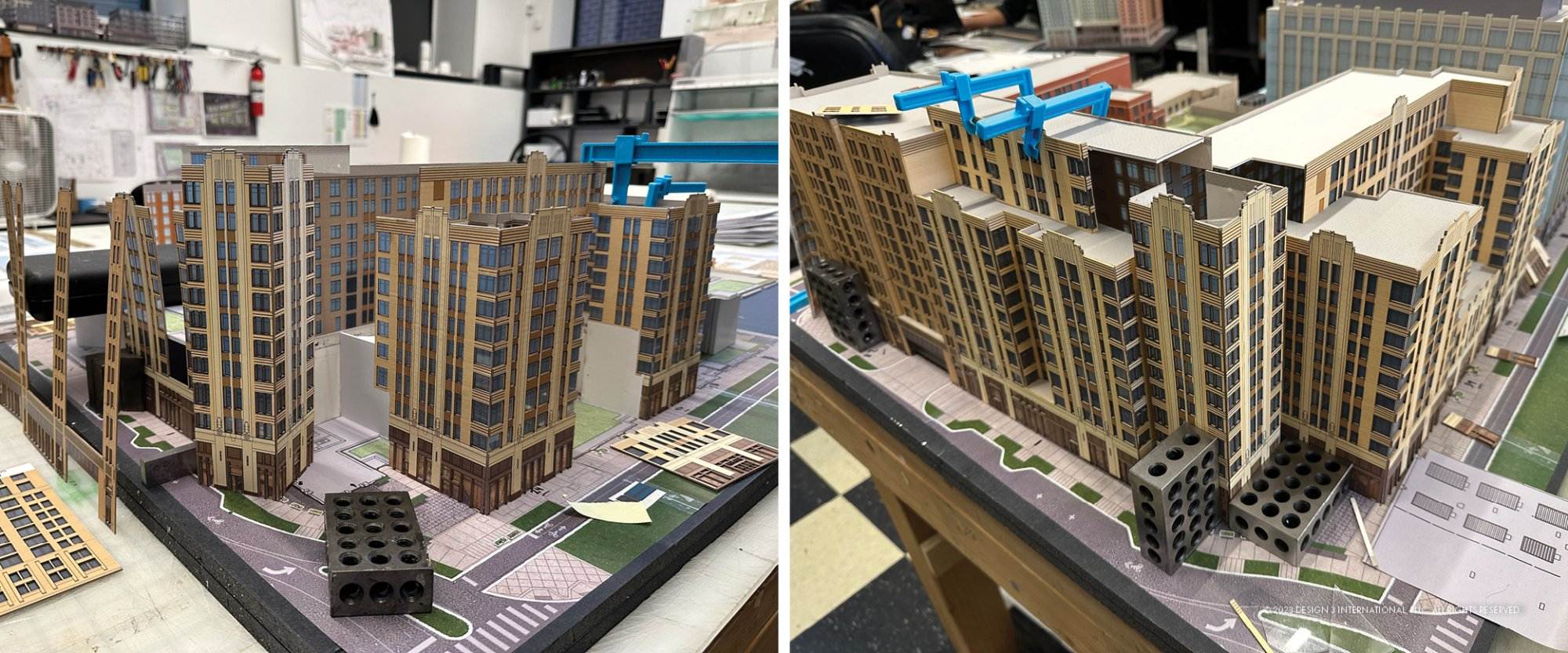 D3i's Twinbrook architectural model construction progress