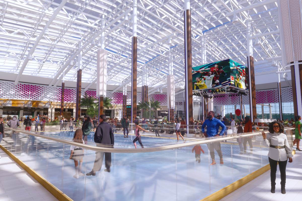 keruen mall food court renovation ice rink